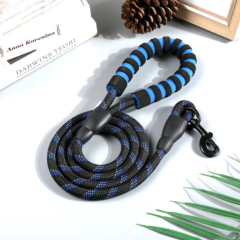 Nylon 1.5m huisdier hondenriem hondenriem kleur nacht reflecterend duurzaam wandelen training tractie touw hondenriem met hondenriem: Kleur 11