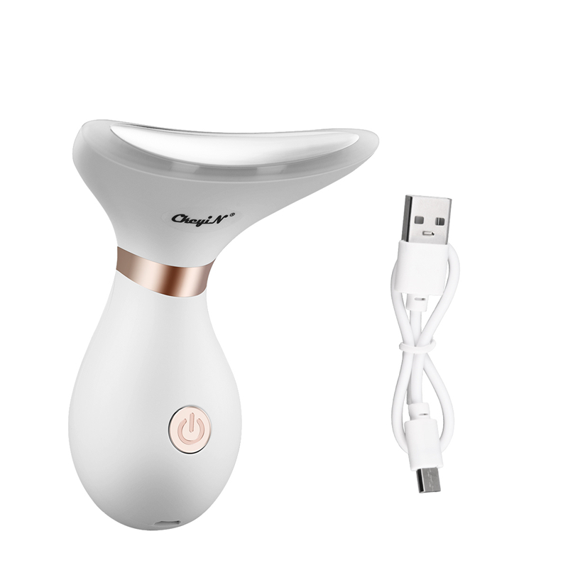 Elektrische Nek Massager Led Foto Therapie Nek Rimpels Verwijderen Lifting Schoonheid Apparaat Draagbare Warme Massage Micro Huidige Machine: Default Title