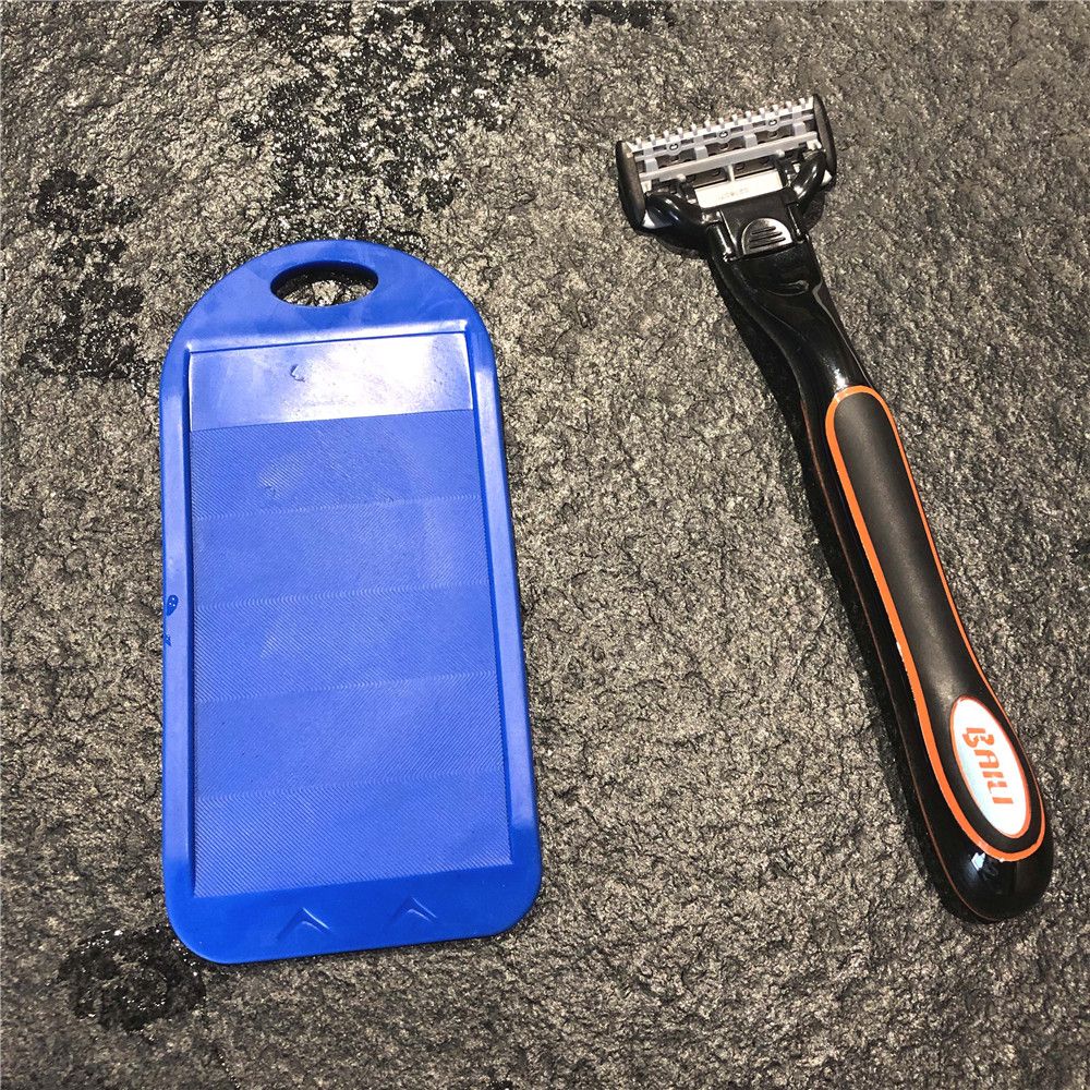 Barberblader silikonrengjøringsmiddel barbering barberhøvelrengjøringspute bladsliper forlenge levetiden sikkerhet menn skjegg barberverktøy tilbehør