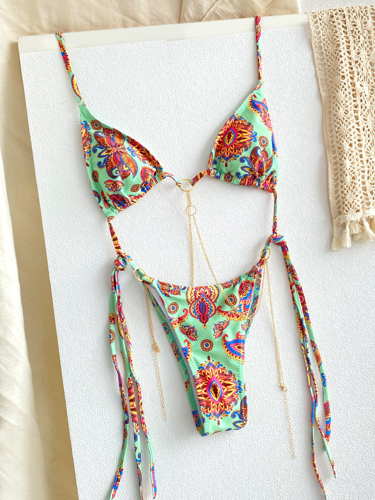 Conjunto de Bikini con cadenas triangulares para – Grandado
