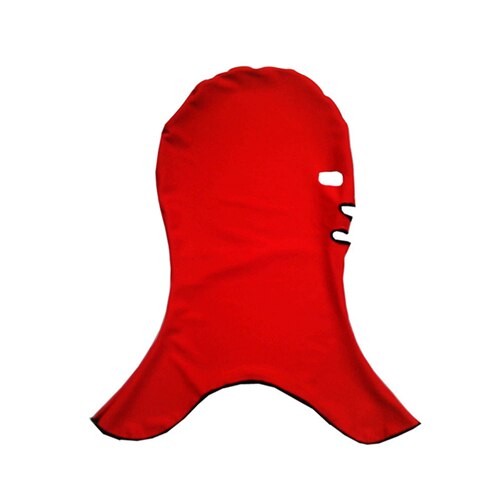 Swimming Hood Hat Anti-UV Swimming Hat Protection Wetsuit Face Mask Swim Cap Nylon Scuba Diving Facekini: Red