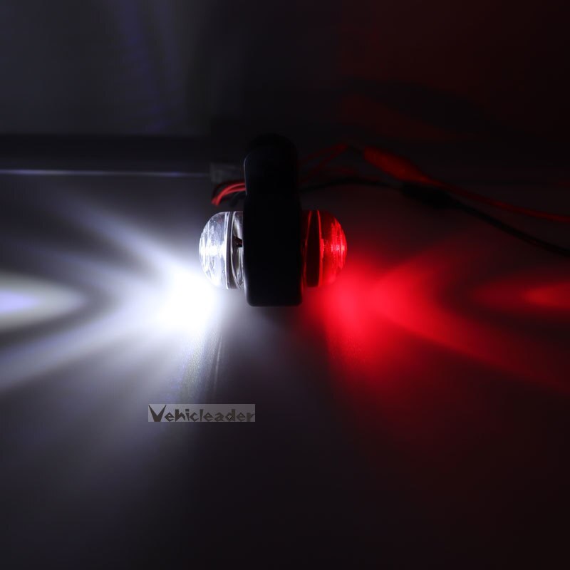 12V/24V 2LED Side Marker Light Truck Light Indicator Trailer Lorry Lamps Van Caravans Safety Turn Signal Lamp Warning Light