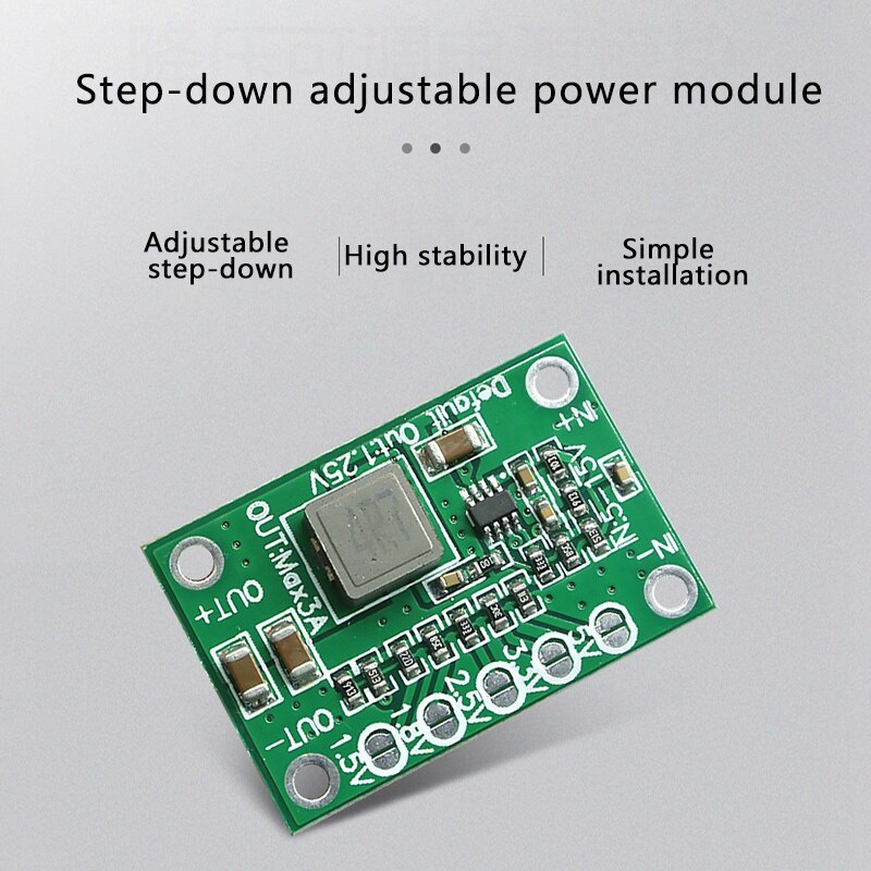 Módulo de potencia de CA-1235, salida de 1,25 V, 1,5 V, 2,5 V, 3,5 V, módulo reductor ajustable de 3A