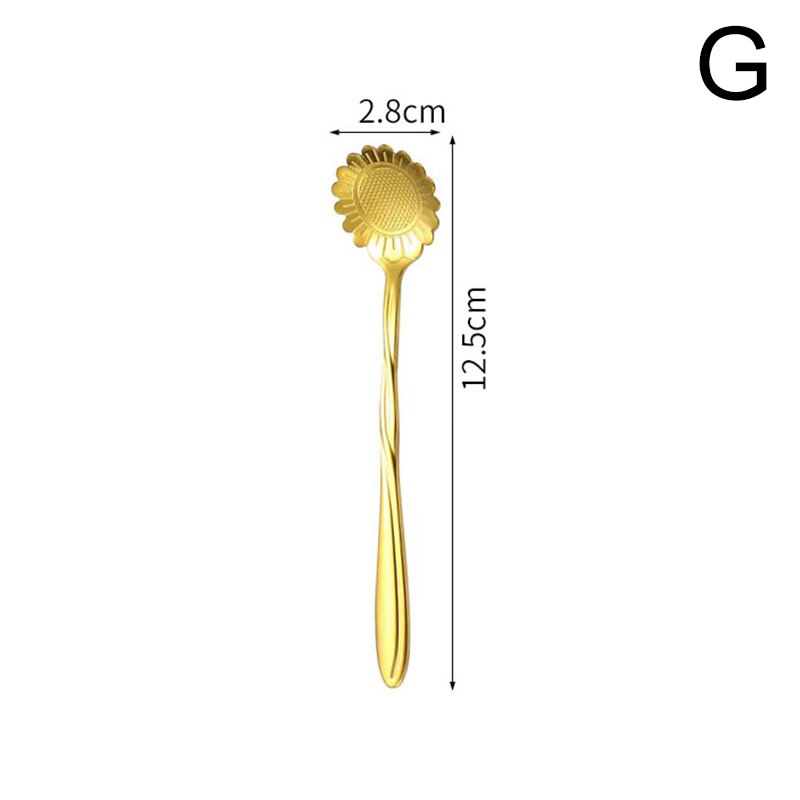 Tee Kaffee Mischen Löffel Gold Löffel Nachtisch Kirschblüzehn Edelstahl Jahrgang Teelöffel Trinken Küche Geschirr Besteck: G