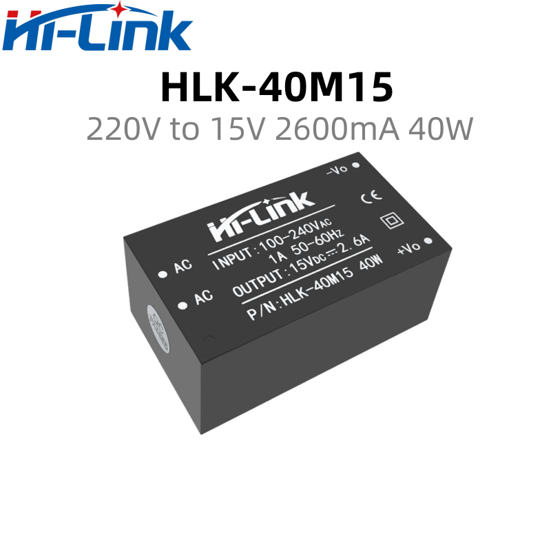 40W ACDC Intelligent Hi-Link AC/DC HLK-40M12 220V To 12V 40W 3.3A Output Mini Size Adjustable Power Supply Converter CE/RoHS