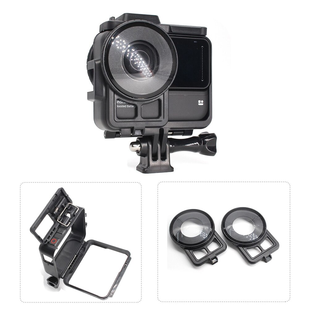 Schutzhülle für insta 360 one r, basisabdeckung, schutzrahmen, objektiv, blitzschuhtasche, akku-boosting-zubehör