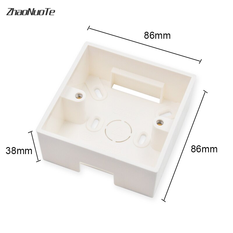External Mounting Wall Switch Mount Wiring Box 86*86*38mm for 86 Standard Switches and Sockets Apply