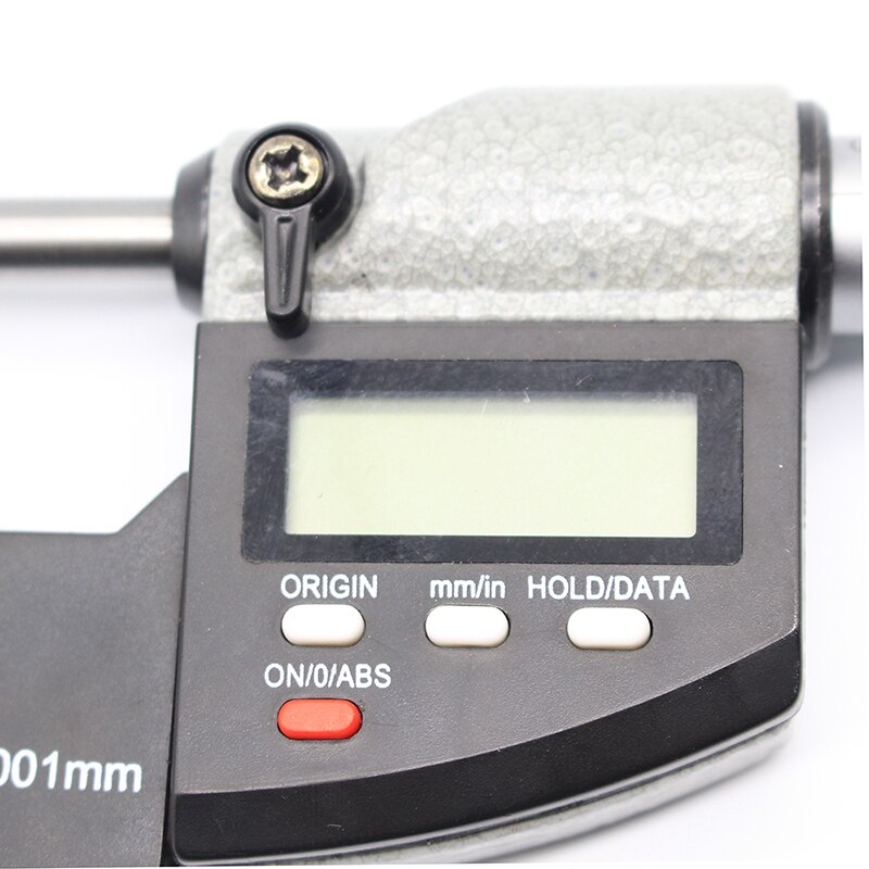 De alta precisión de 0.001mm CR2032 electrónicos diámetro exterior micrómetro 0-25mm con LCD digital micrómetro calibrador digital