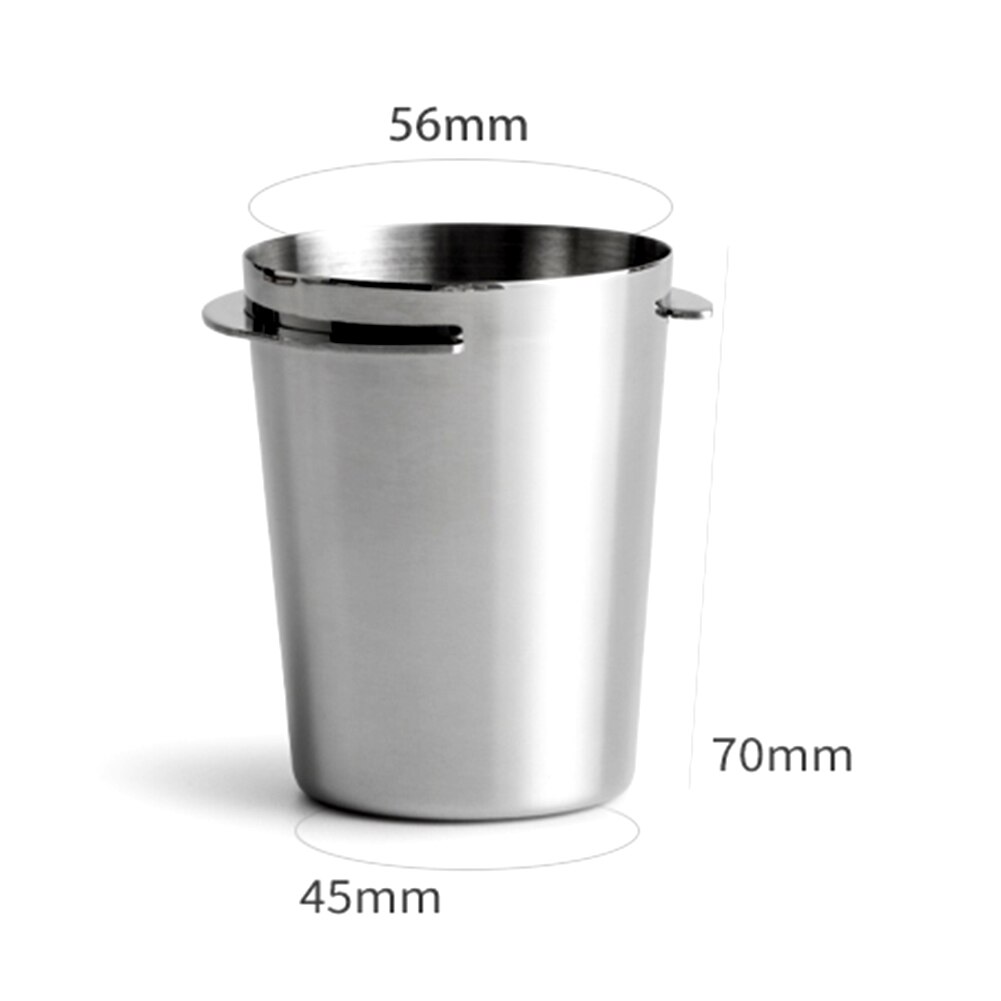 Stainless Steel Coffee Dosing Cup Powder Feeder Part for 58mm Espresso Machine Rust Resistant Coffee Machine Part Dosing Cup