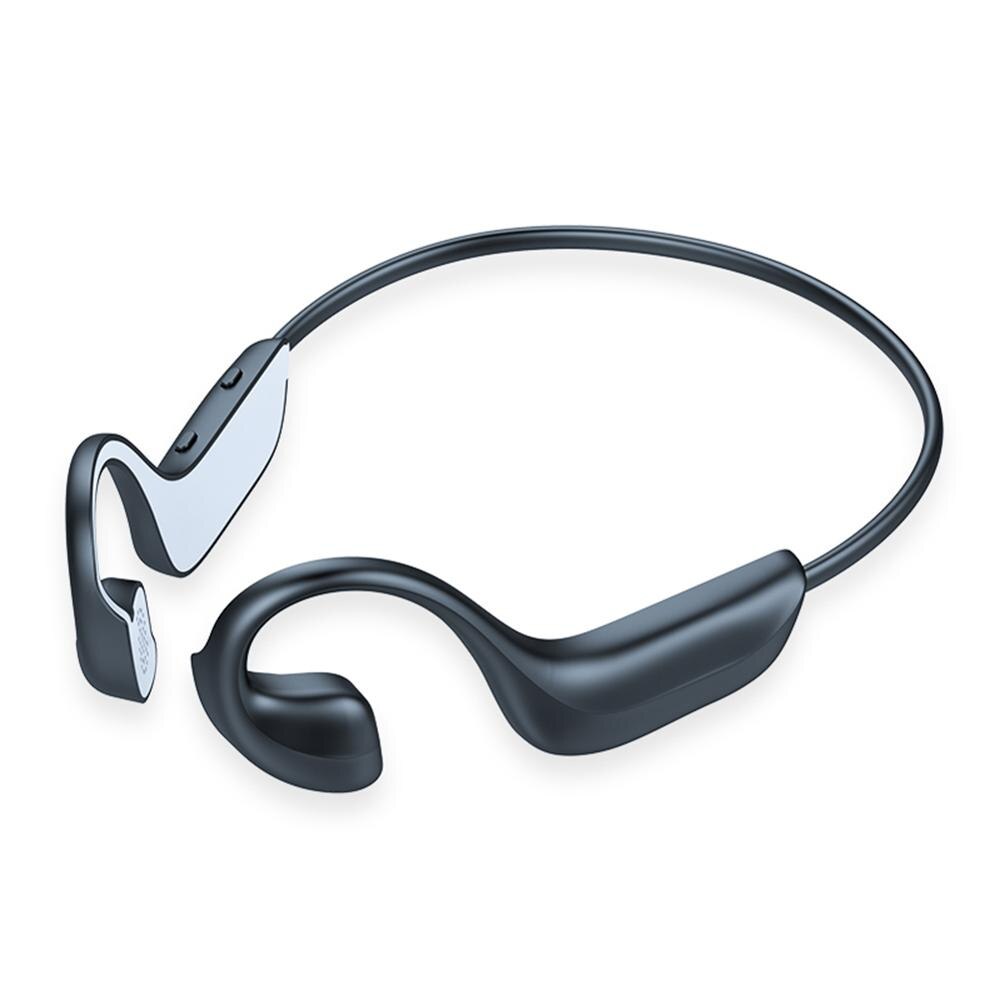 Open Ear Bluetooth Earphone Bone Conduction Wireless Headphones Lightweight for Sports Driving Gym: Grey