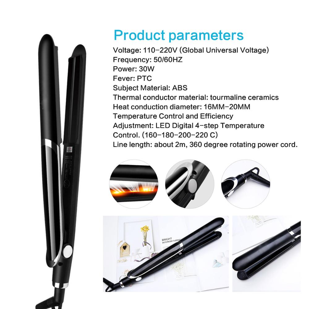 Hair Straighteners Infrared Hair Straightening Iron Flat Iron Ceramic Hair Straight Styling Tools Infrared Ironing