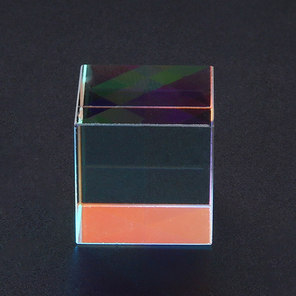 HIINST Sechs-Seitige Optische glas prisma cube Spielzeug wissenschaft experiment für kinder Helle Licht Kombinieren Cube für Physik & dekoration