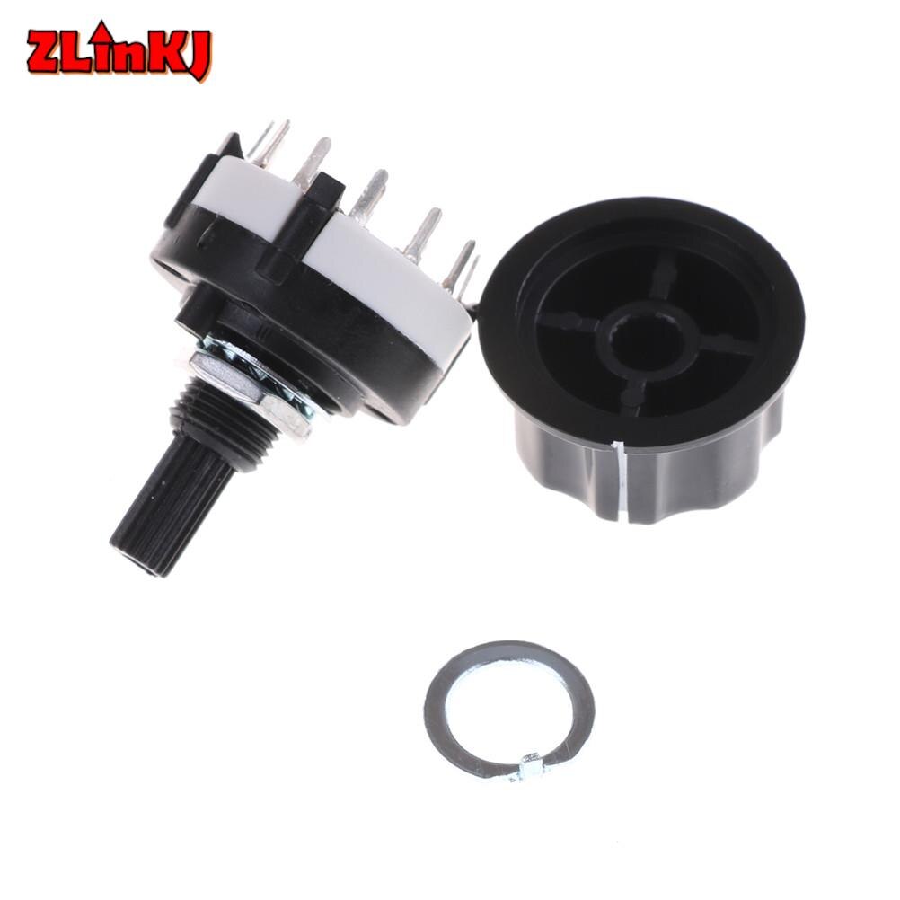 1pc RS26 1 Pole Position 12 Selectable Band Rotary Channel Selector Switch Single Deck Rotary Switch Band Selector High