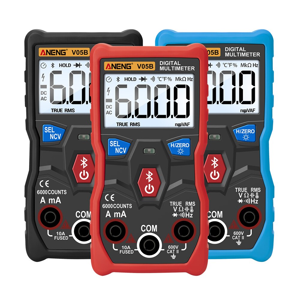 Digital Multimeter Current Handheld Tester ABS Resistance Accurate Bluetooth Wireless Voltage APP Control Electrical Instruments