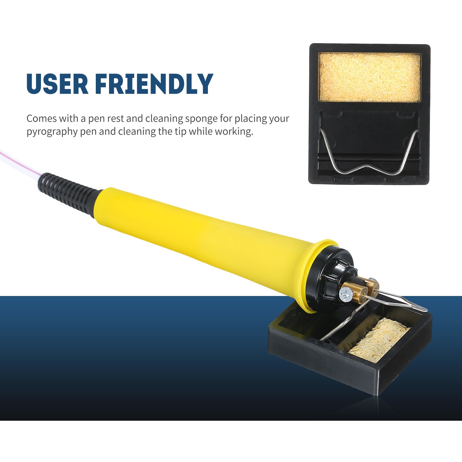 60W 220V Woodburner Wood Burning Tool Kit Adjustable 0℃-800℃ Digital Display Pyrography Pen Set Electric Soldering Iron