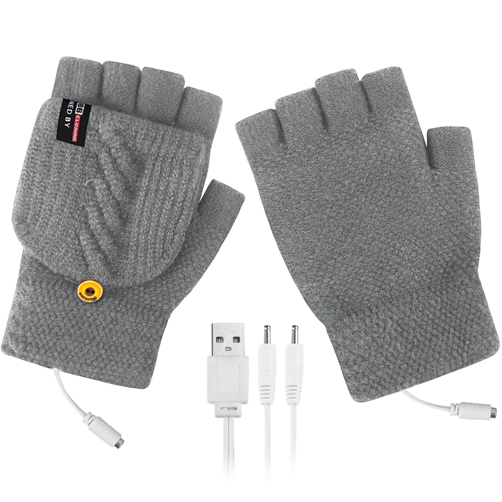 Verwarmde Handschoenen Winter Elektrische Verwarmde Handschoenen Outdoor Winter Warmer Gebreide Oplaadbare Batterij Wanten Перчатки С Подогревом