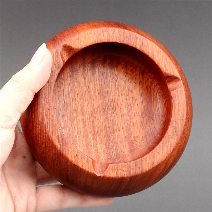 Cenicero de caoba chino , Cenicero de palisandro, Cenicero de madera maciza, hogar, sala de estar, oficina, decoración