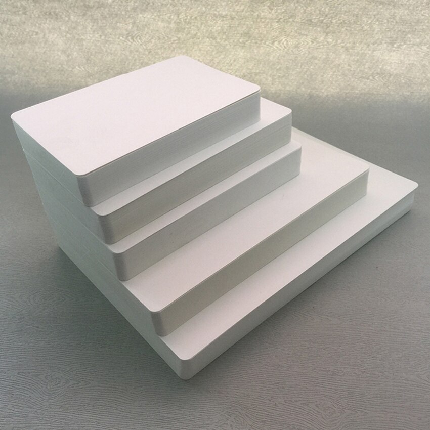 Postcards 100pcs 8x8/10x10/8x13/9x15/13x19/15x22cm Paper Card 350gsm Diy Message Board Round Corner Milk White