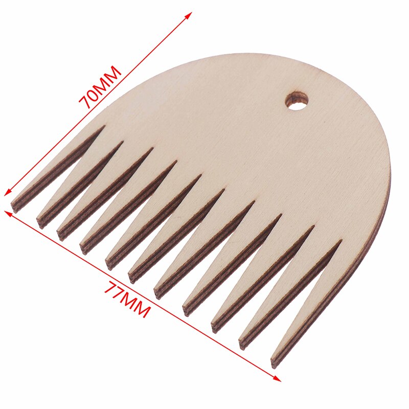 1 peine para telar de madera tejido, herramienta de tejido, 1 ud.