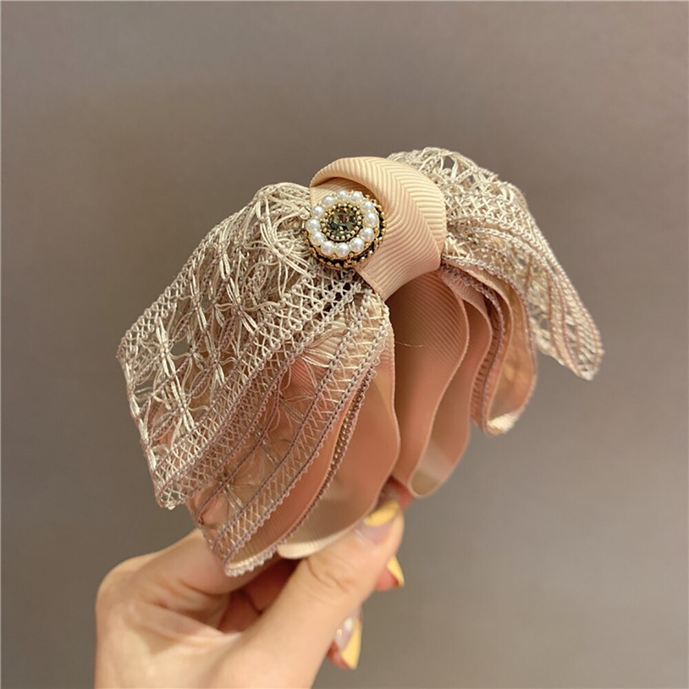 Clip de plátano hueco de estilo universitario, horquilla vertical de cola de caballo, accesorios para el cabello, tocado, dulce y grande de Corea: B