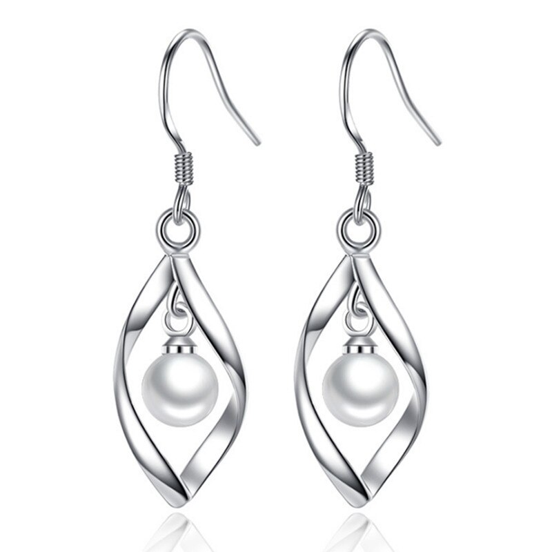 NEHZY 925 sterling silver woman Brand Earrings jewelry for The stars geometry pearl hyperbole