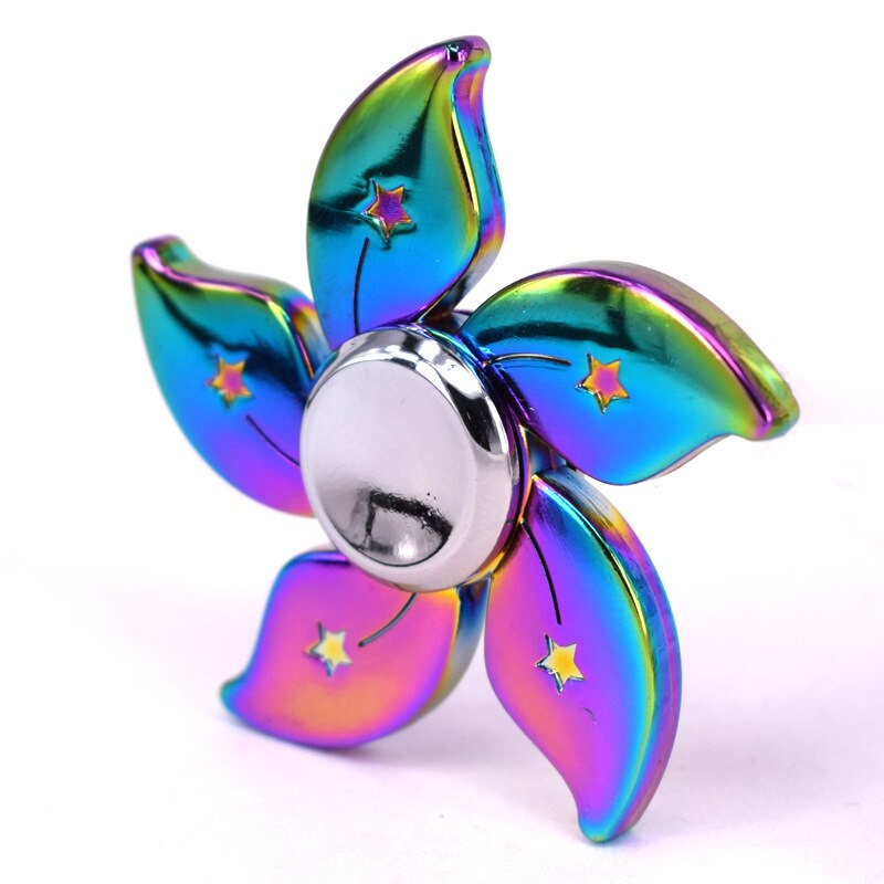 Halloween Rainbow Rainbow Bauhinia Flower Star Fidget Spinner Hand Spinner For Focus Reduce Autism ADHD Stress Toys