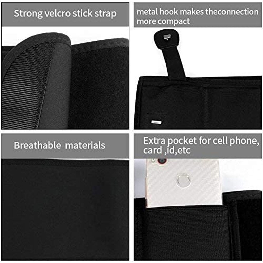 Funda de cuero para el vientre, Funda de cuero Abdominal con soporte elástico, portátil, ligera, cómoda y transpirable