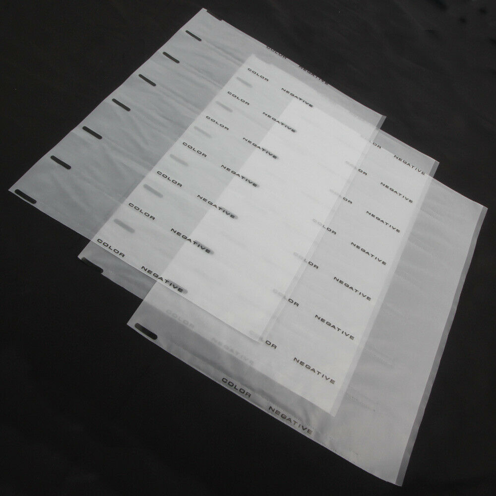 Säure-Freies Archiv Lagerung Blatt Schutz 35mm 135 B &Ampere; W Farbe Negativ Rutsche