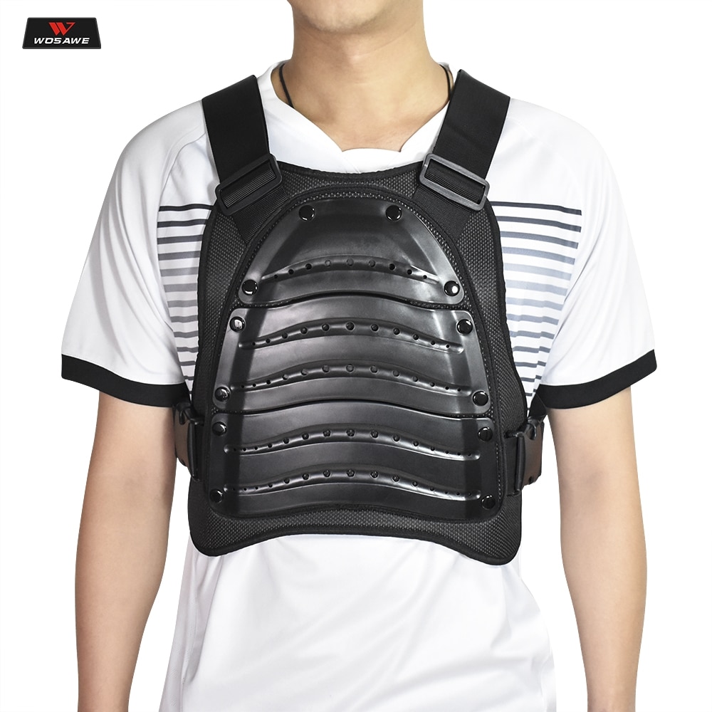 Wosawe motorcykel panservest beskyttelse colete riding cross bryst rygbeskytter panser motocross racervest beskyttelsesudstyr