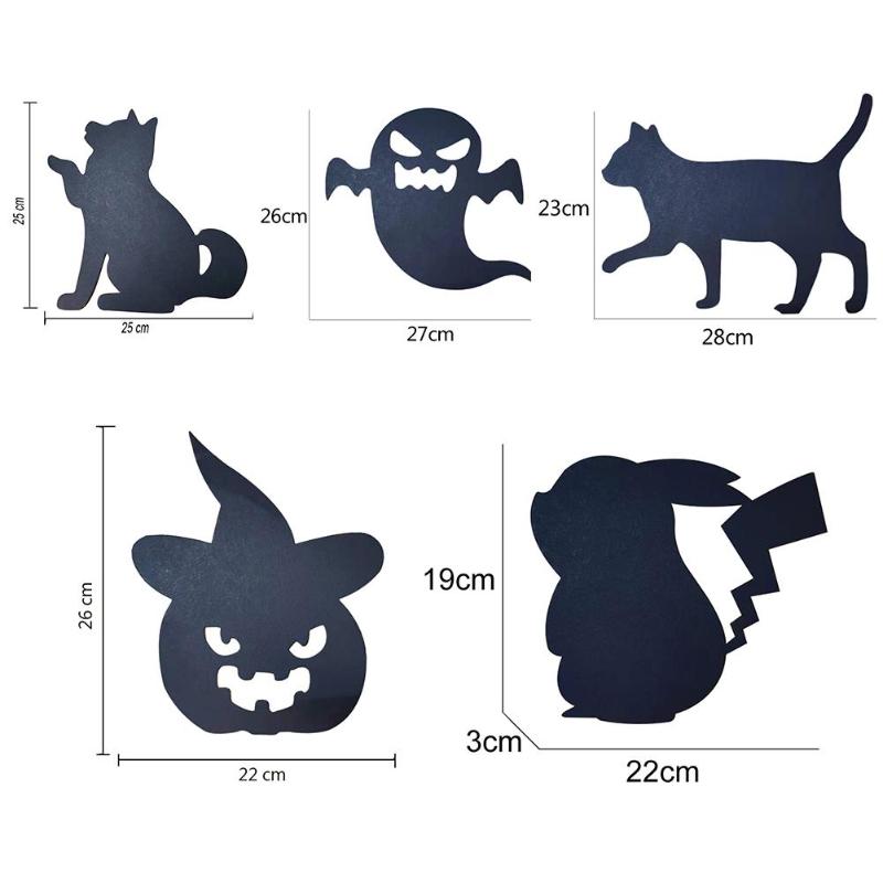 Lueur dessin animé Animal citrouille lumineux autocollant mural lumière maison ornements effrayant entier astigot nouveauté Luminescent dessin animé jouets