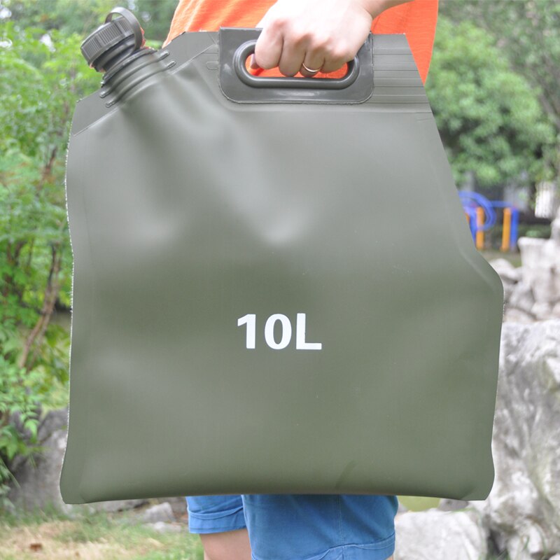 Bidons d&#39;essence portables de 10 litres, sac de stockage d&#39;huile de rechange, poche de réservoir de carburant, seau d&#39;essence, Jerrycan pour tout-terrain