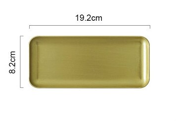Brass Pallet Metal Jewelry Plate Home Decoration Rectangular Copper Plate: small