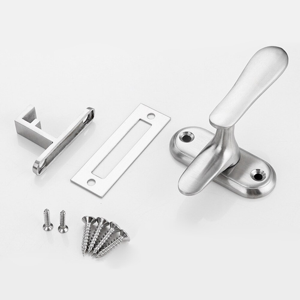 Hardware Lock Anti Theft Door Bolt Pin Latch Safety Window Gate Home High Low Rotating Buckle Stainless Steel Rustproof