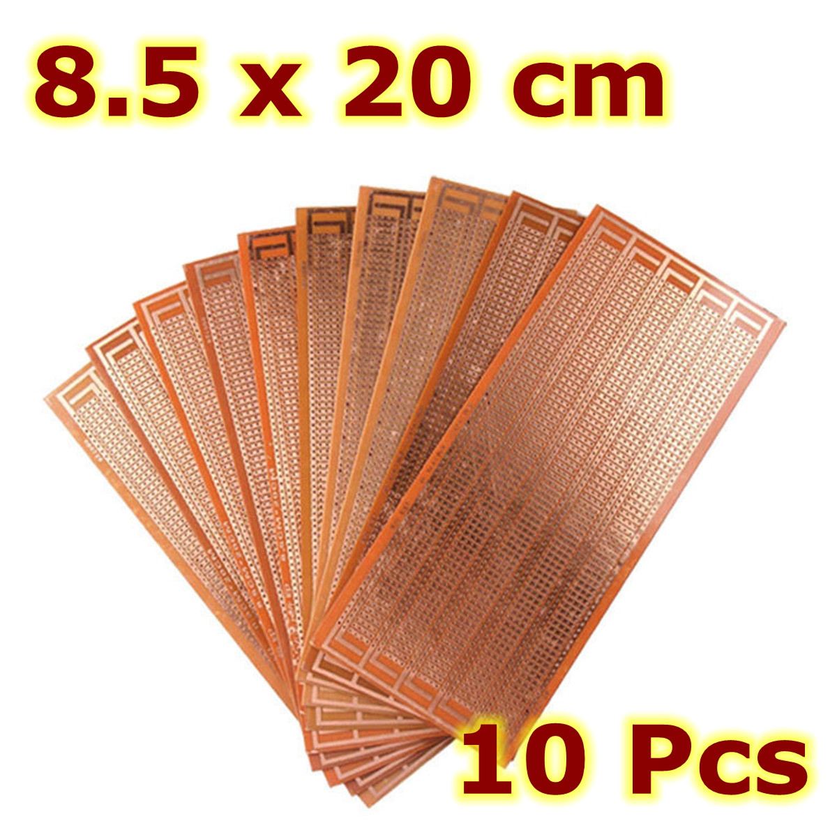 10 Stuks Pcb Prototype Printplaat Universele Stripboard Diy 8.5X20Cm Single Side Copper Pcb