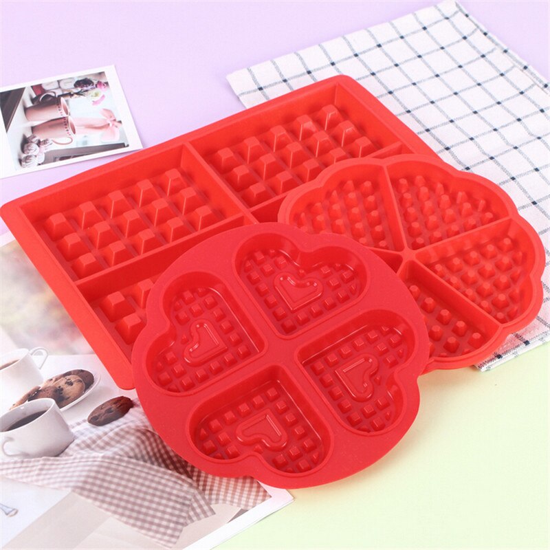 Gaufrier Silicone gâteau moule antiadhésif Muffin biscuits bonbons Biscuit cuisson moule Pan outils maison cuisine ustensiles de cuisson