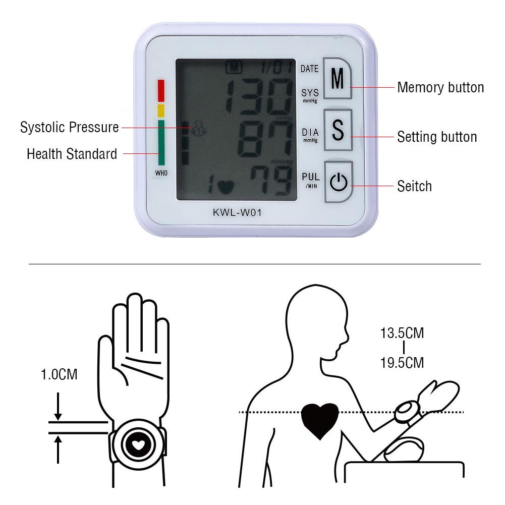 Bloeddrukmeter Bloeddrukmeter Manchet Bloeddrukmeter Meting Digitale Tensiometer