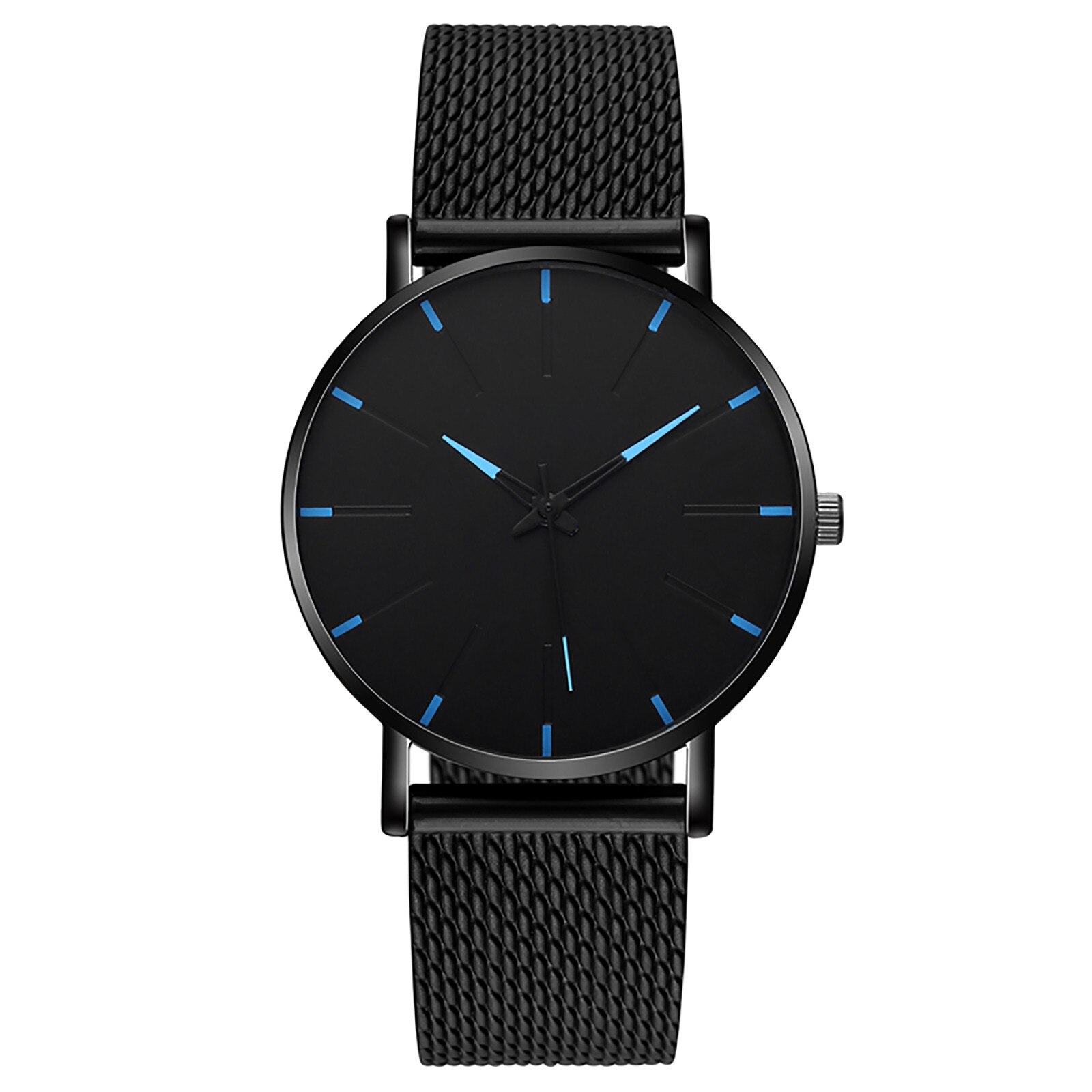 Men's mesh strap ultra-thin quartz watch Men's ultra-thin quartz watch Couple Analog Quartz Round Wrist men's watch #40: K