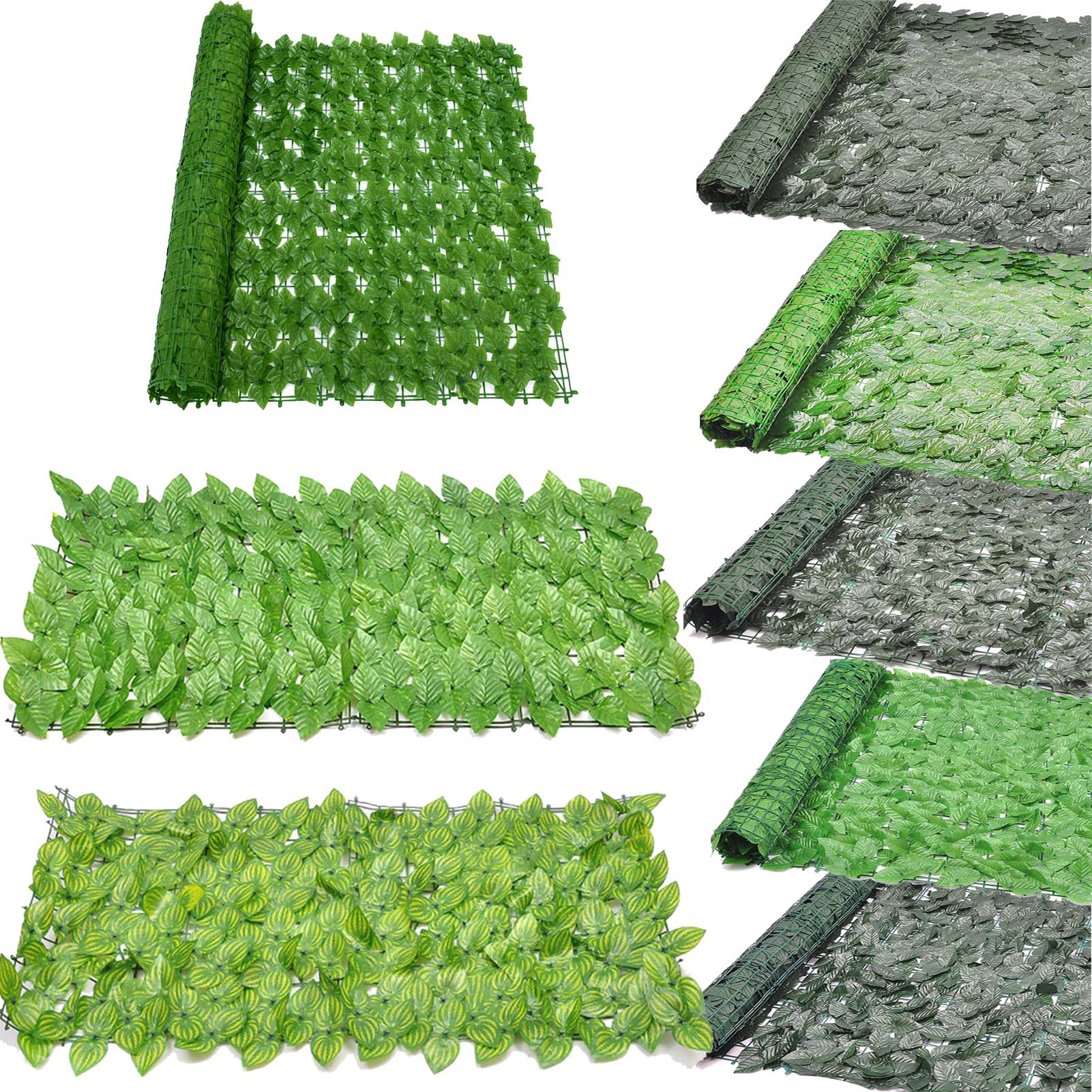 1*3M Artificial Privacy Fence Screening Roll Garden Artificial Ivy Leaf Hedge Fence For Outdoor Indoor Patio Decor Yard Fence