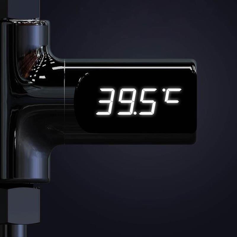Led Display Water Shower Thermometer LED Display Home Water Shower Thermometer Flow Water Temperature Monitor