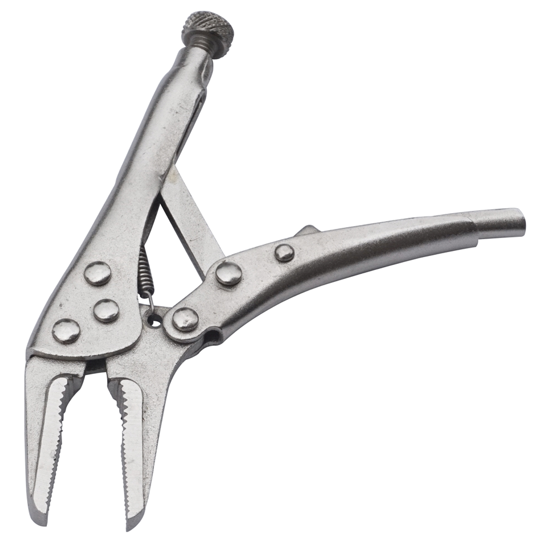 Ensemble de 3 Mini pinces de verrouillage, 4 pouces Mâchoire incurvée et 5 pouces. Long nez et 5 pouces. Pince C assortie, pince de soudage de verrouillage
