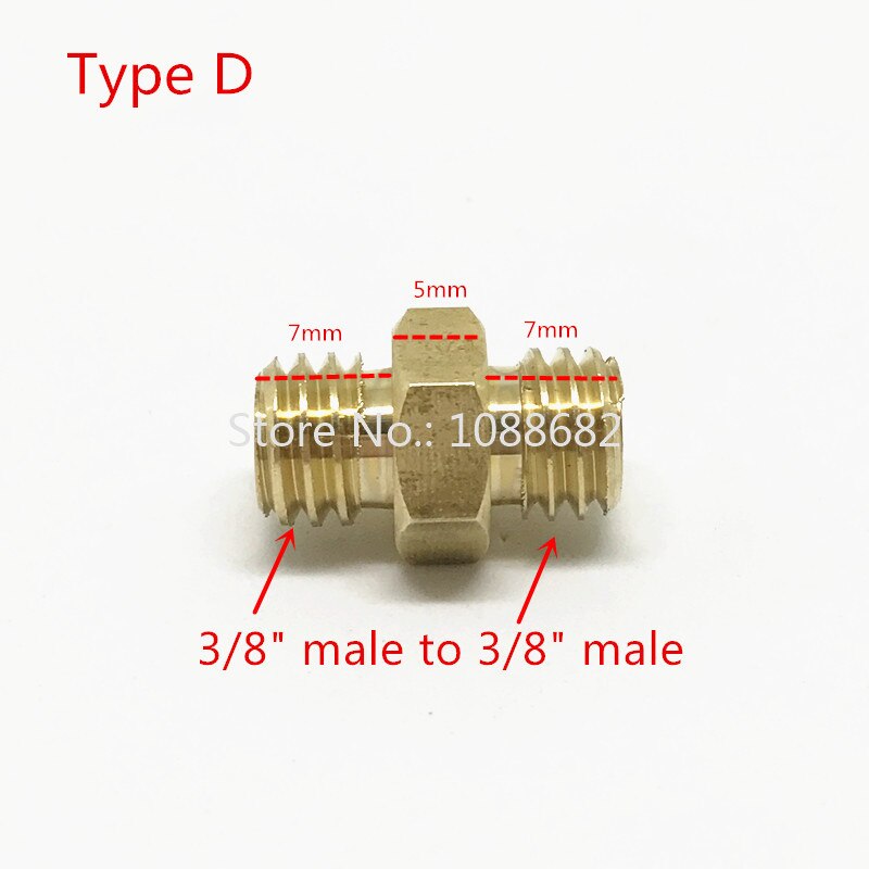 Jadkinsta Koper 1/4 3/8 Mannelijke Of Vrouwelijke Adapter Schroef Camera Statief Balhoofd Monopod Flash Light Stand Mount Schroef adapter