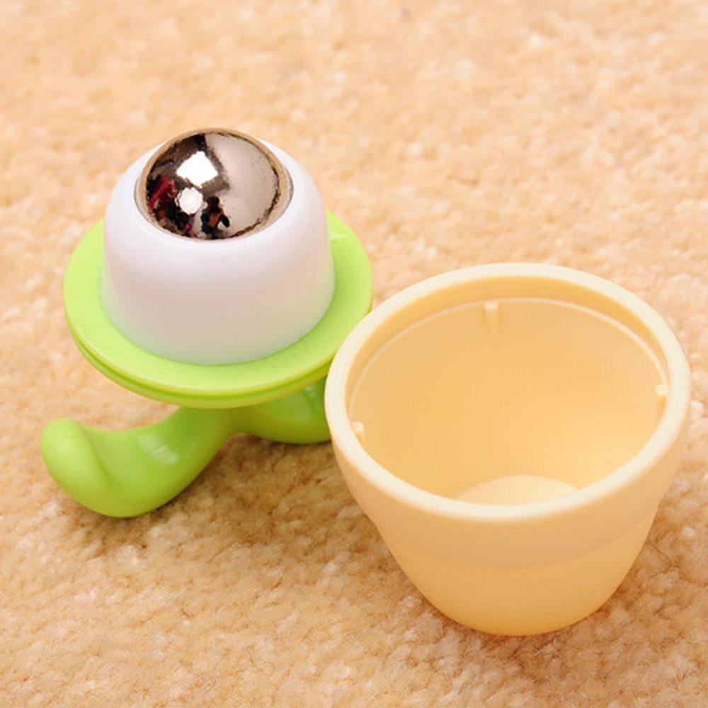 Masajeador Manual de mano para el cuerpo con forma de planta en maceta en miniatura, para escritorio, pie, cuentas, rodillo, cuello, cara, bola, decoración, Massa E5V0