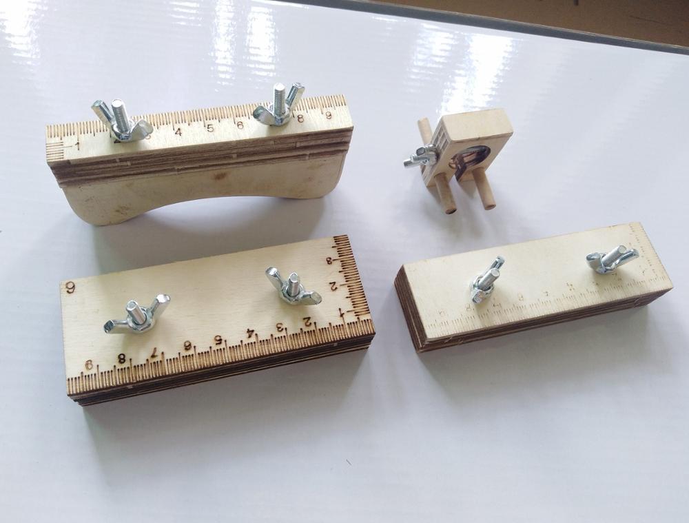 Ancient ship model necessary wooden tools kits ship hull polishing tool / Hull positioning clip 4 pcs/set