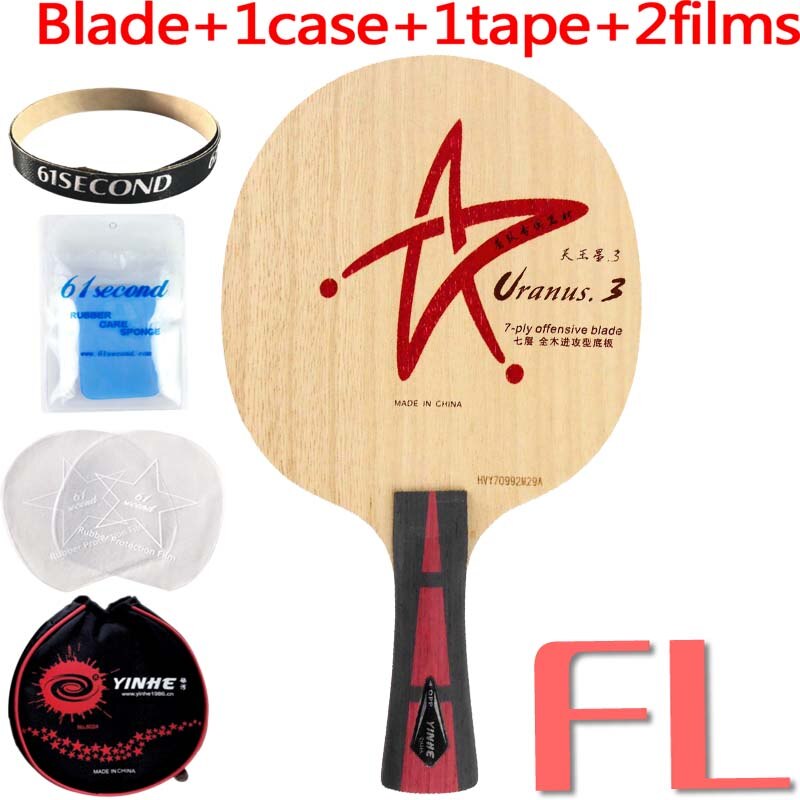 Galaxy laiteuse Way Yinhe Uranus.3 U-3, U3, U.3 7-Play, lame de Tennis de Table Offensive pour raquette de Ping-Pong: FL with YM case