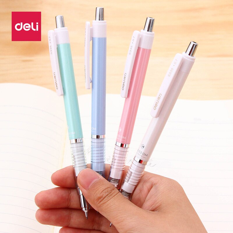 DELI S334 Mechanical Pencil 0.5/0.7mm Drawing Mechanical Pencil Continuous Core 1PCS