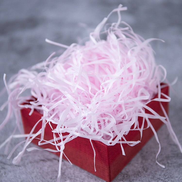 10g DIY White Paper Raffia Shredded Paper Confetti Box Filling Material Wedding Marriage Home Decor Decoration: Light Pink