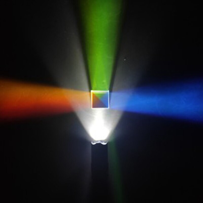 Optisk glas len firkantet prisme 5*5*5mm optisk prisme regnbueterning af lys farve stor et videnskabeligt eksperiment for børn