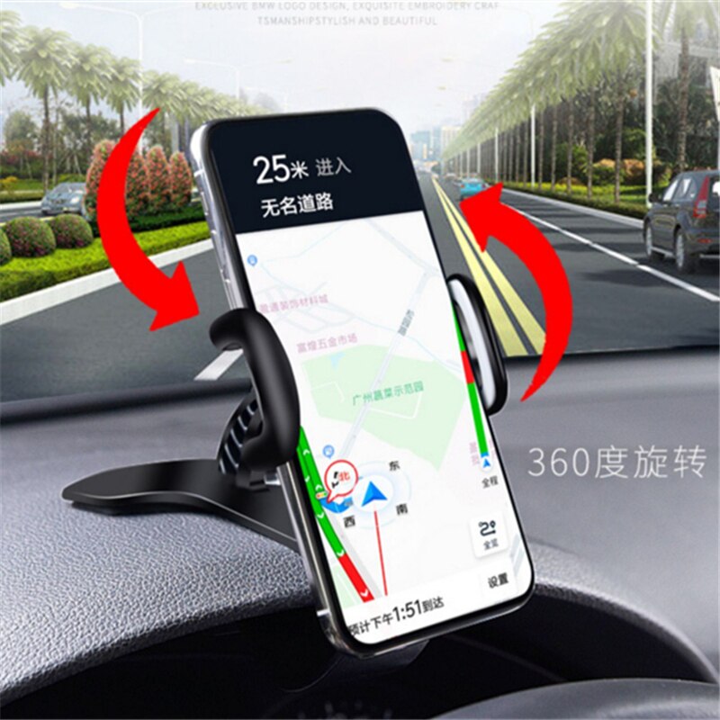 Dashboard Auto Telefoon Houder Gps Navigatie Ondersteuning Smartphone Mount Stand Clip Op Dashboard Mobiele Telefoons Houder Auto-accessoires