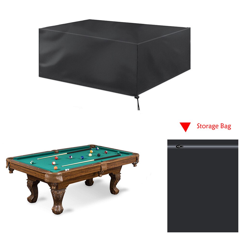Housse de protection anti-poussière pour Table de billard, imperméable, avec cordon de serrage, en tissu Oxford, de 7, 8 ou 9 pieds