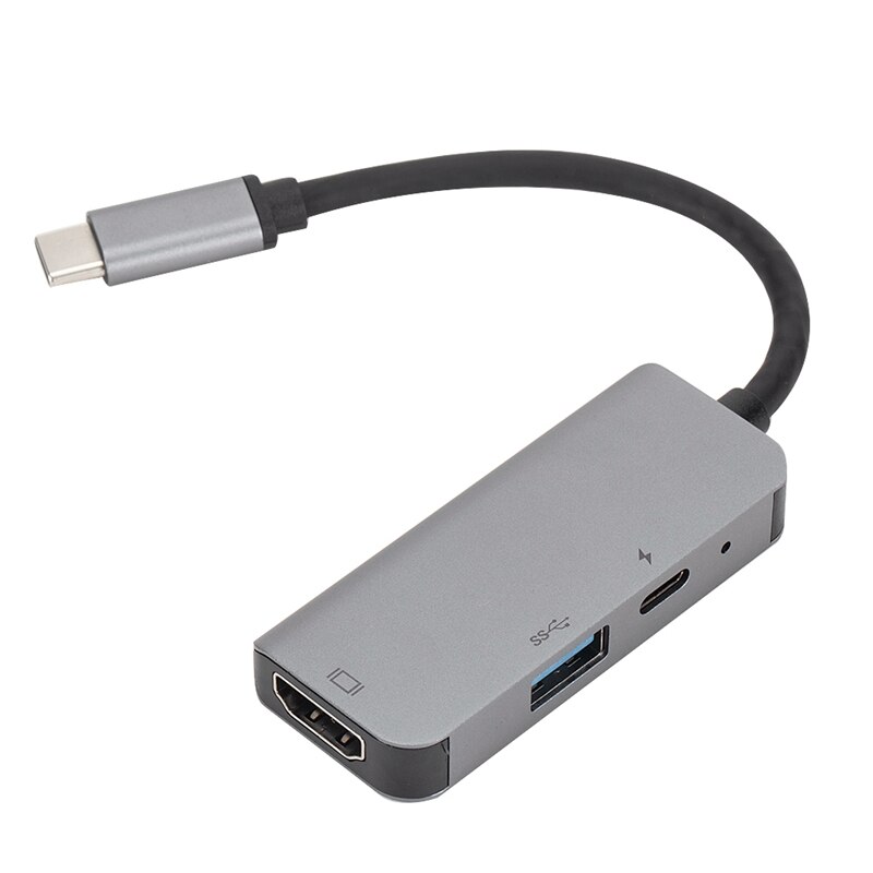 USB C tipo C a 4K HDMI HUB USB 3,0 adaptador de puerto de carga para Samsung Galaxy S8 Huawei P20 Pro